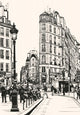 Old Paris near Saint Wall Decal