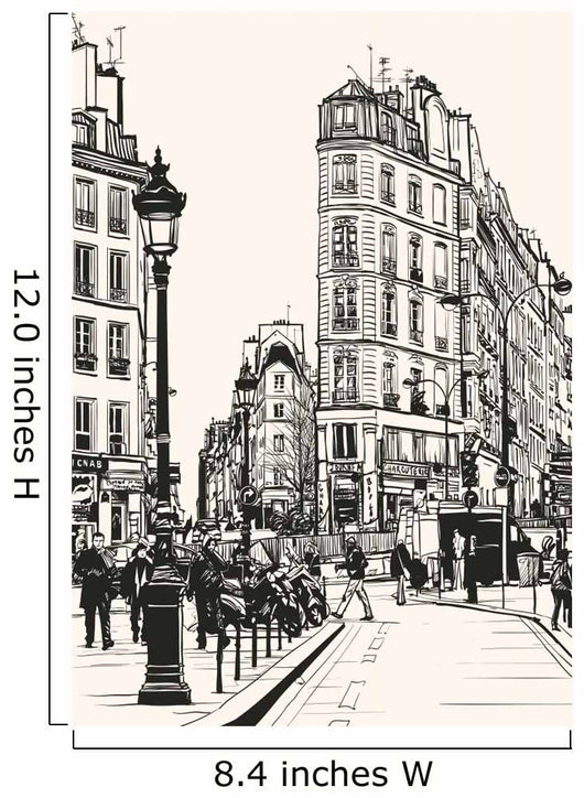 Old Paris near Saint Wall Decal