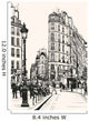 Old Paris near Saint Wall Decal