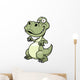 Vector Illustration Cartoon Dinosaur Wall Decal Design 5