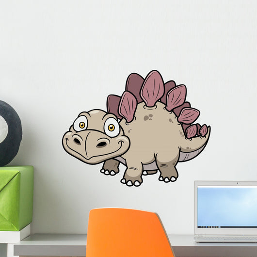 Vector Illustration Cartoon Dinosaur Wall Decal Design 4