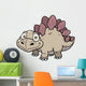 Vector Illustration Cartoon Dinosaur Wall Decal Design 4