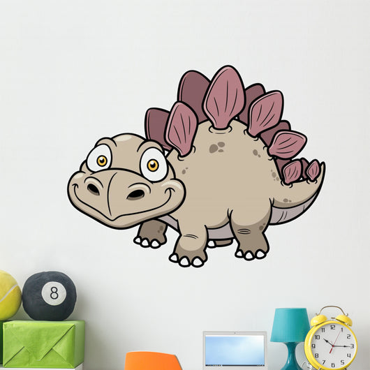 Vector Illustration Cartoon Dinosaur Wall Decal Design 4