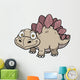 Vector Illustration Cartoon Dinosaur Wall Decal Design 4