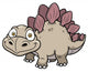 Vector Illustration Cartoon Dinosaur Wall Decal Design 4