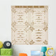 Vector Set Gold Decorative Wall Decal