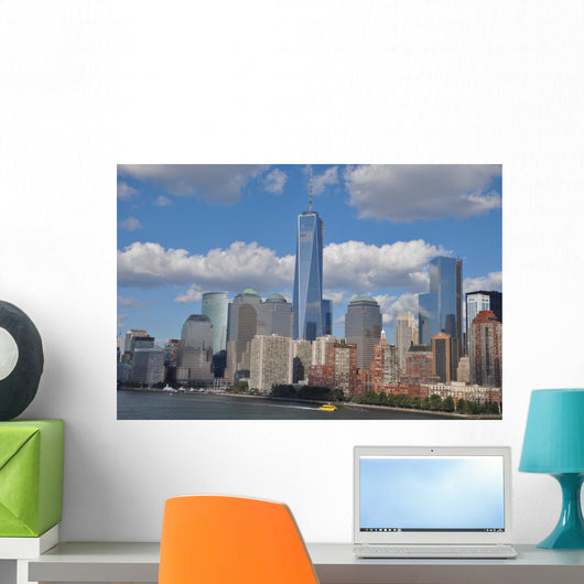 Lower Manhattan Skyline Wall Decal