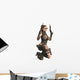 Far West Girl Crouched Wall Decal Design 2