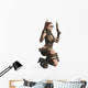 Far West Girl Crouched Wall Decal Design 2