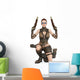 Far West Girl Crouched Wall Decal Design 1