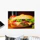 Sandwich Closeup Wall Decal