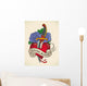 Old-school Tattoo Dagger through Wall Decal