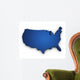 Map USA 3D Shape Wall Decal