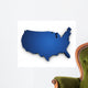Map USA 3D Shape Wall Decal