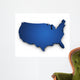 Map USA 3D Shape Wall Decal