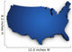 Map USA 3D Shape Wall Decal
