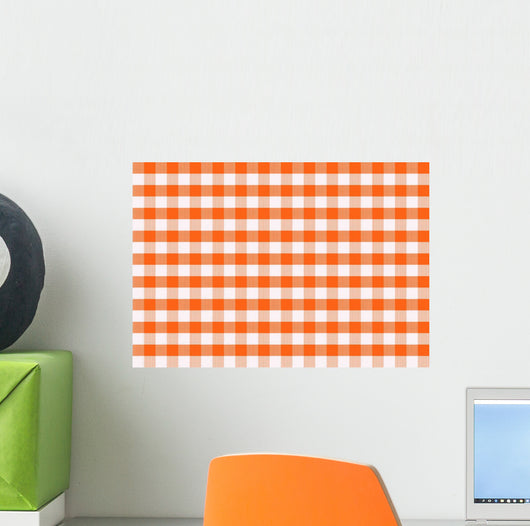 Gingham Pattern Wall Decal
