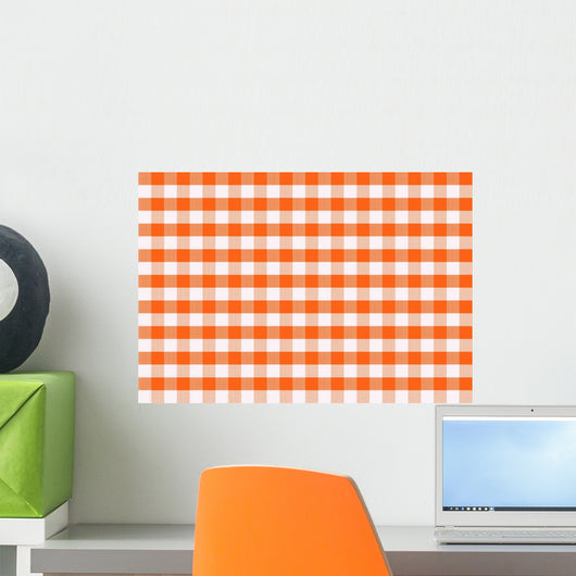 Gingham Pattern Wall Decal