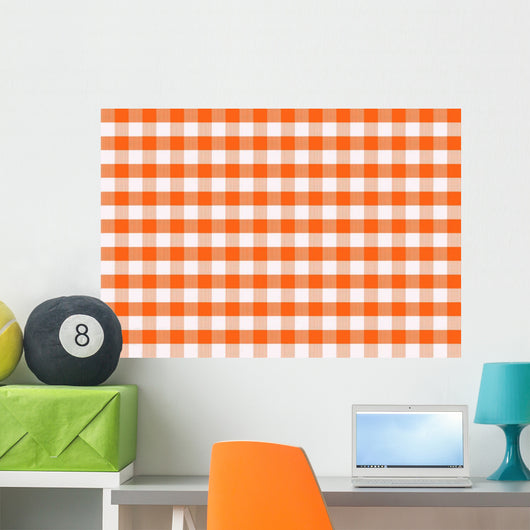 Gingham Pattern Wall Decal