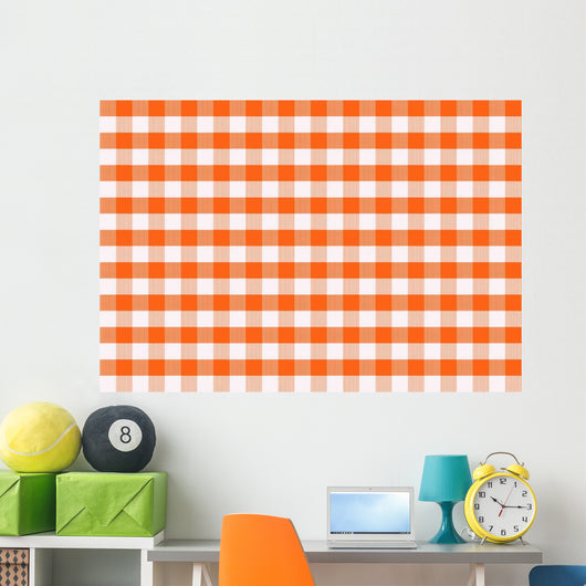 Gingham Pattern Wall Decal