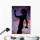 Weights Lifting Silhouette Teen Wall Decal