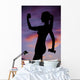 Weights Lifting Silhouette Teen Wall Decal