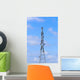 Electrician Worker Climbing Work Wall Decal