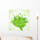 Ecology Concept with Brain Wall Decal