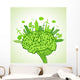 Ecology Concept with Brain Wall Decal