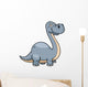 Vector Illustration Cartoon Dinosaur Wall Decal Design 3