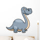 Vector Illustration Cartoon Dinosaur Wall Decal Design 3