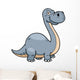 Vector Illustration Cartoon Dinosaur Wall Decal Design 3