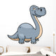 Vector Illustration Cartoon Dinosaur Wall Decal Design 3