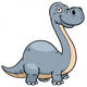 Vector Illustration Cartoon Dinosaur Wall Decal Design 3
