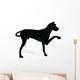 Stock Vector Dog Silhouette Wall Decal Design 2