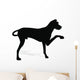 Stock Vector Dog Silhouette Wall Decal Design 2