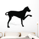 Stock Vector Dog Silhouette Wall Decal Design 2