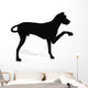 Stock Vector Dog Silhouette Wall Decal Design 2