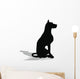 Stock Vector Dog Silhouette Wall Decal Design 1