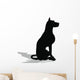 Stock Vector Dog Silhouette Wall Decal Design 1