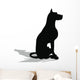 Stock Vector Dog Silhouette Wall Decal Design 1