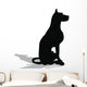 Stock Vector Dog Silhouette Wall Decal Design 1