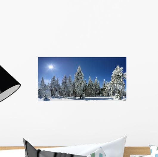Winter Trees Beskid Mountains Wall Decal