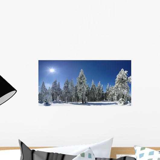 Winter Trees Beskid Mountains Wall Decal