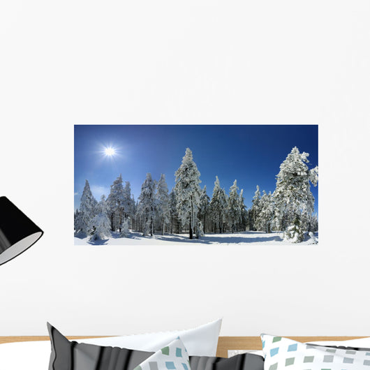 Winter Trees Beskid Mountains Wall Decal