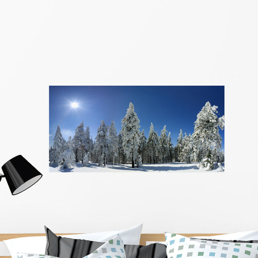 Winter Trees Beskid Mountains Wall Decal