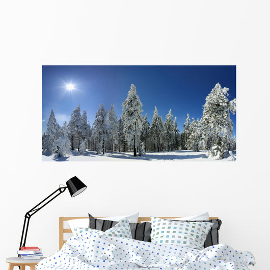 Winter Trees Beskid Mountains Wall Decal