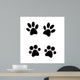 Black Paw Prints Wall Stickers Wall Decal