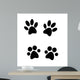 Black Paw Prints Wall Stickers Wall Decal