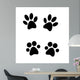 Black Paw Prints Wall Stickers Wall Decal